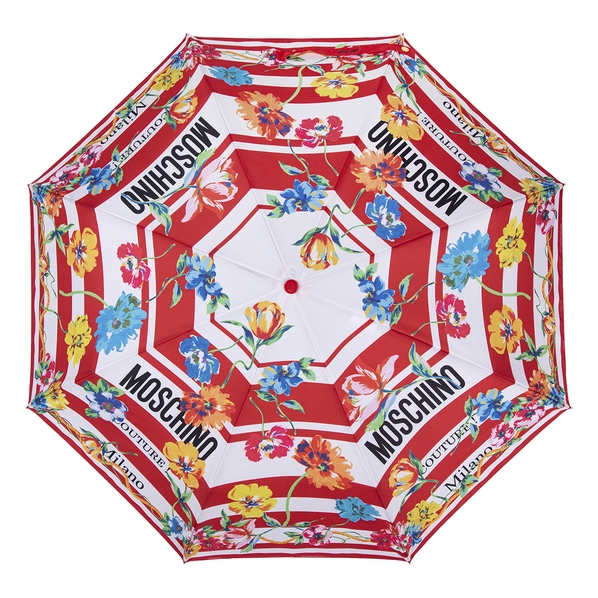 Moschino Зонт складной Moschino 8992-ОСC Couture Logo flowers Red