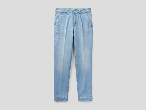 United colors of Benetton Брюки чинос slim fit из денима Benetton
