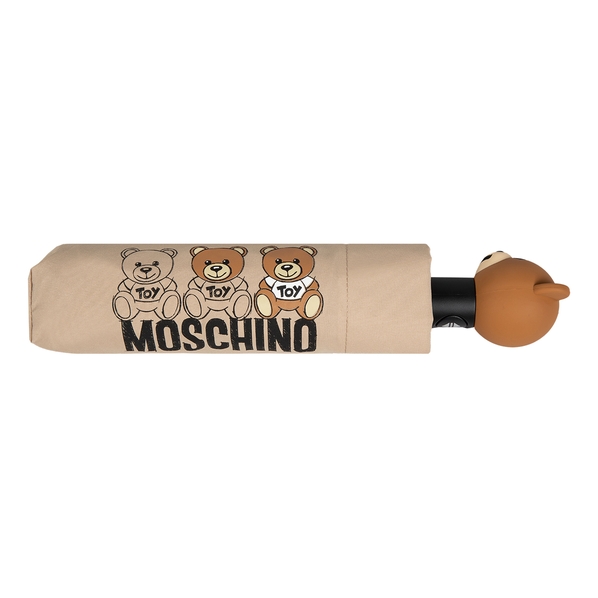 Moschino Зонт складной Moschino 8061-OCD Scribble bear Dark beige