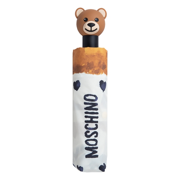 Moschino Зонт складной Moschino 8377-OCI Painted Bear Cream