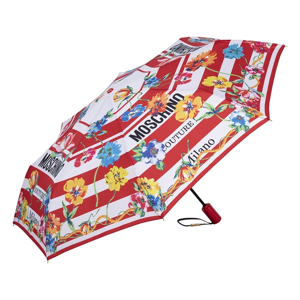 Moschino Зонт складной Moschino 8992-ОСC Couture Logo flowers Red