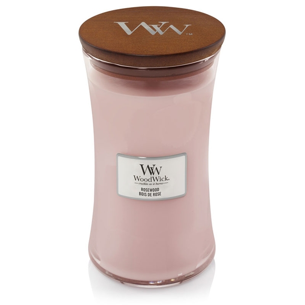 Woodwick Свеча большая Woodwick Розовое дерево