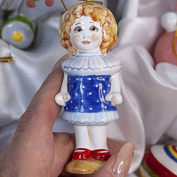 Ярославская Керамическая Мануфактура Елочная игрушка Ярославская Керамическая Мануфактура Ретроштучки. Кукла