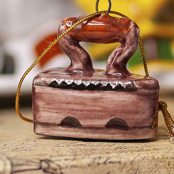 Ярославская Керамическая Мануфактура Елочная игрушка Ярославская Керамическая Мануфактура Ретроштучки. Утюг