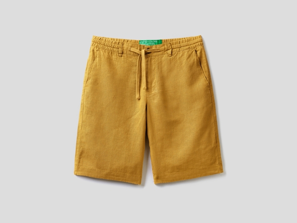 United colors of Benetton Шорты из 100% льна Benetton