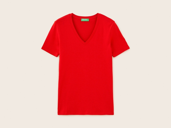 United colors of Benetton Футболка с V-образным вырезом Benetton