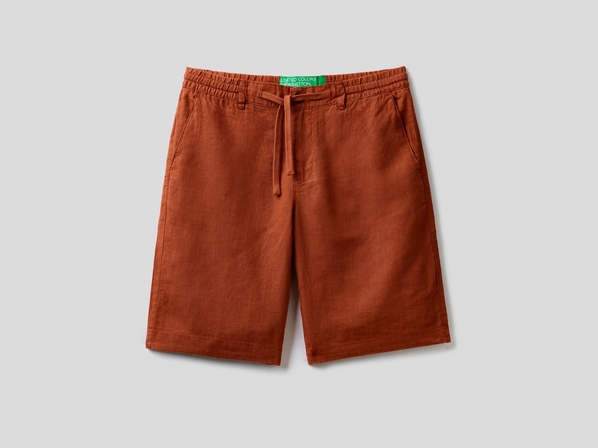 United colors of Benetton Шорты из 100% льна Benetton