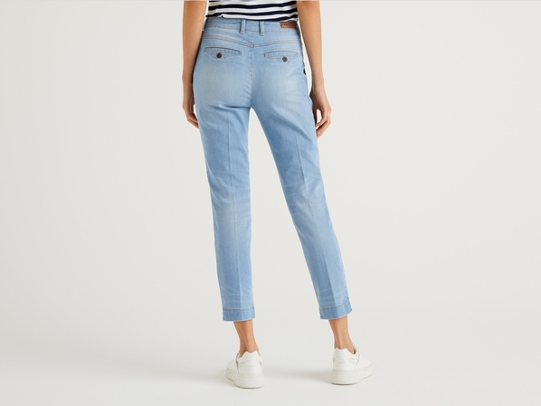 United colors of Benetton Брюки чинос slim fit из денима Benetton