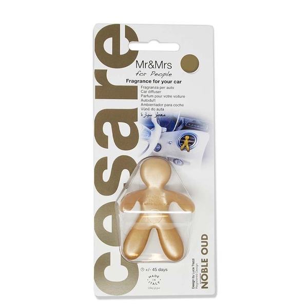Mr&Mrs Fragrance Ароматизатор для автомобиля Mr&Mrs Fragrance Cesare Благородный уд, матовое золото