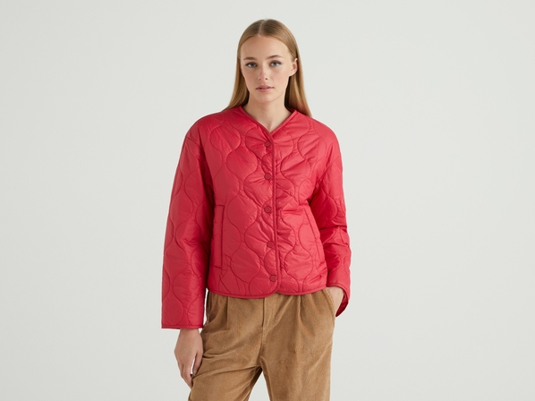 United colors of Benetton Стеганая куртка на кнопках Benetton