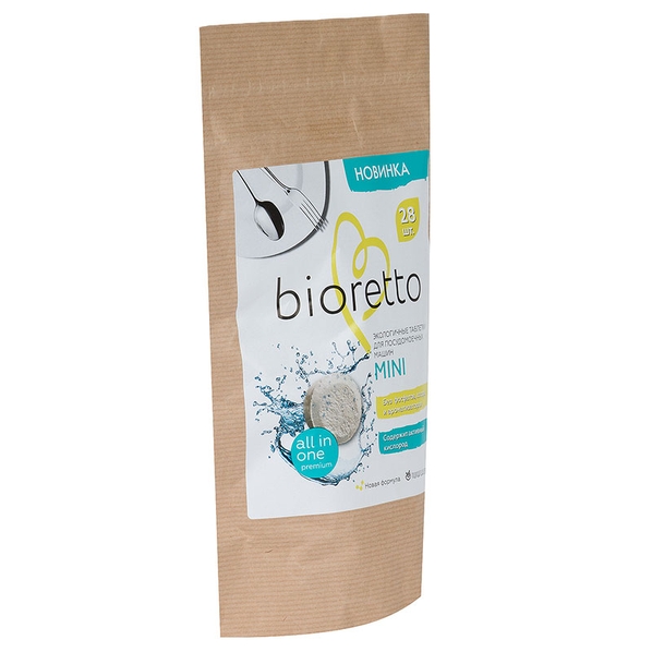 Bioretto Таблетки для посудомоечных машин Bioretto Bio 28шт