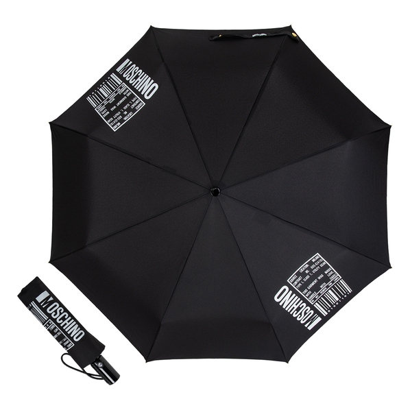 Moschino Зонт складной Moschino 8941-OCA Care label Black