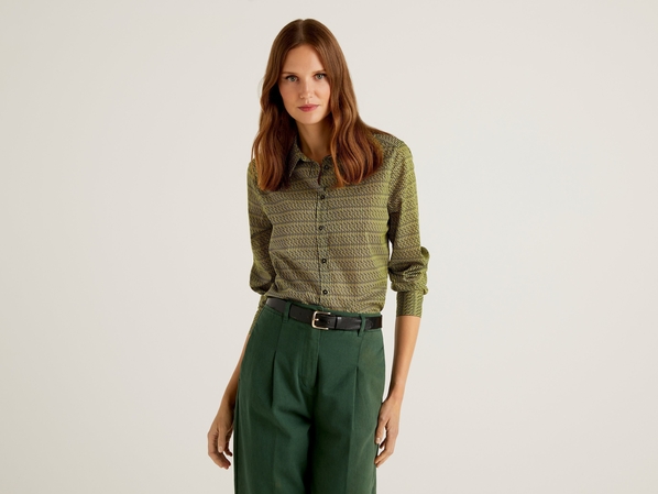 United colors of Benetton Рубашка с принтом Benetton