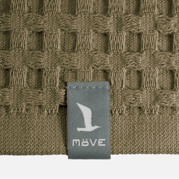 Move Полотенце вафельное Move Piquee 70x140см, цвет серо-зеленый