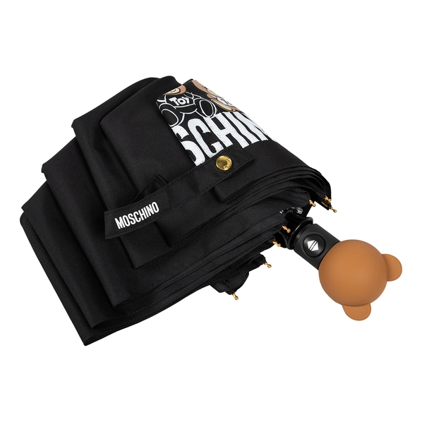 Moschino Зонт складной Moschino 8061-OCA Scribble bears Black