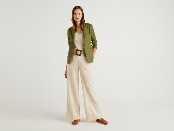 United colors of Benetton Жакет из 100% льна Benetton