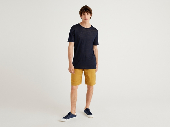 United colors of Benetton Шорты из 100% льна Benetton