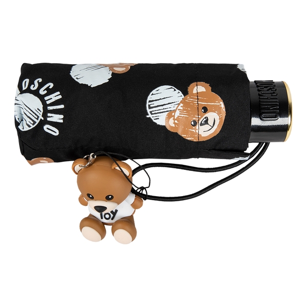 Moschino Зонт складной Moschino 8202-superminiA Pois and Bears Black