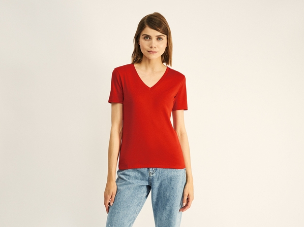 United colors of Benetton Футболка с V-образным вырезом Benetton