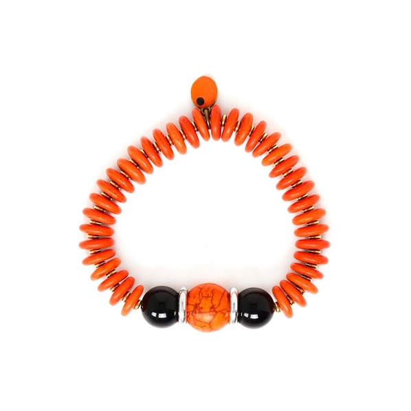 Nature Bijoux Браслет Nature Bijoux, Halmahera, стрейч, с агатом и говлитом, NB22.2-13-42481