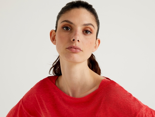 United colors of Benetton Футболка из 100% льна Benetton