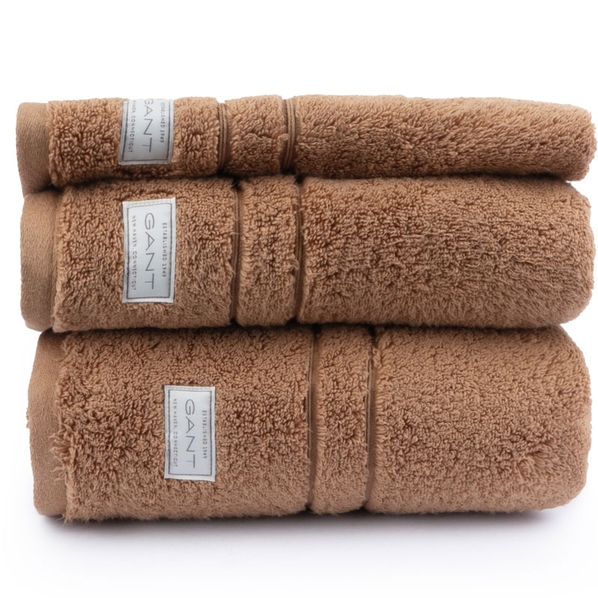 Gant Home Полотенце махровое Gant Home Organic Premium 50x100см, цвет мокрый песок