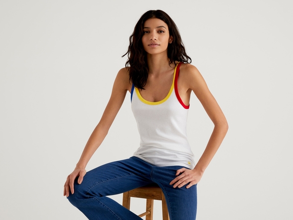 United colors of Benetton Топ из 100% хлопка Benetton