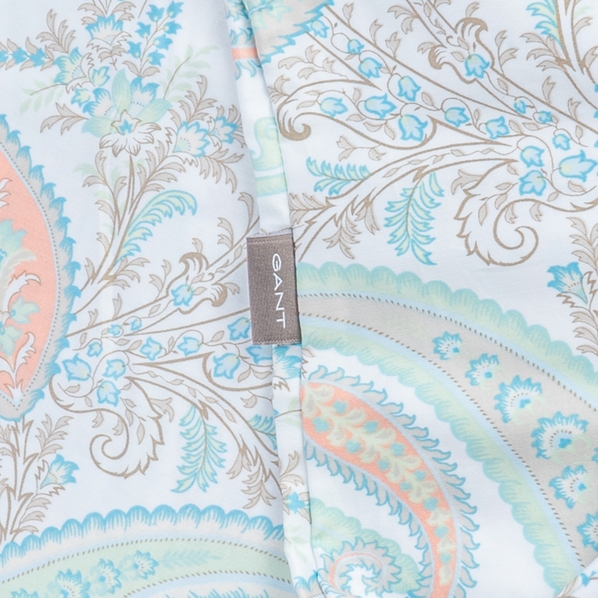 Gant Home Пододеяльник евро Gant Home Key West Paisley 200x210см, мятный