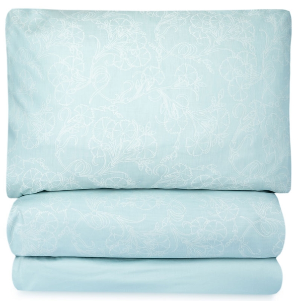 Home Linens Комплект постельного белья 1,5-спальный Home Linens Cibelles, бирюзовый