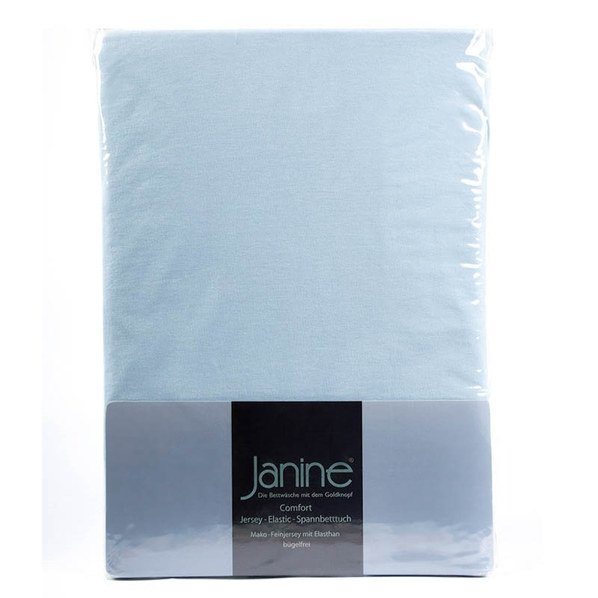 Janine Простыня на резинке 2-спальная Janine Elastic 200x200см, цвет светло-голубой