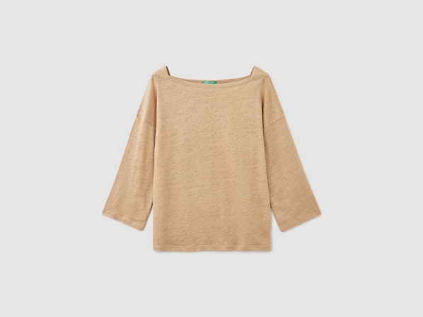United colors of Benetton Футболка из 100% льна Benetton