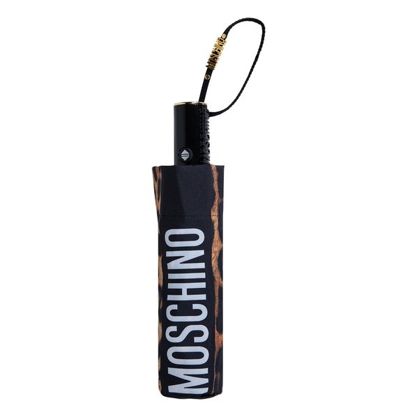 Moschino Зонт складной Moschino 8980-OCА Leopard Black/leo