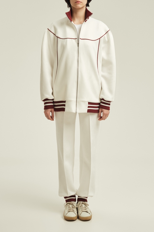 FASHION REBELS Белая толстовка на молнии