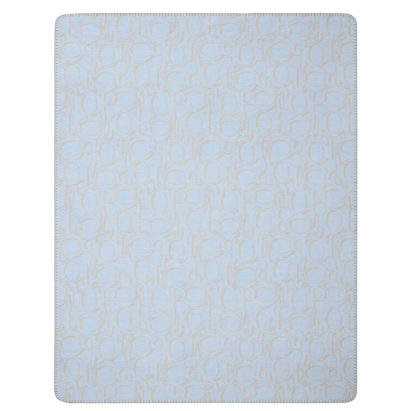 Joop! Плед 1,5-спальный Biederlack Joop! 150x200см, голубой с бежевым