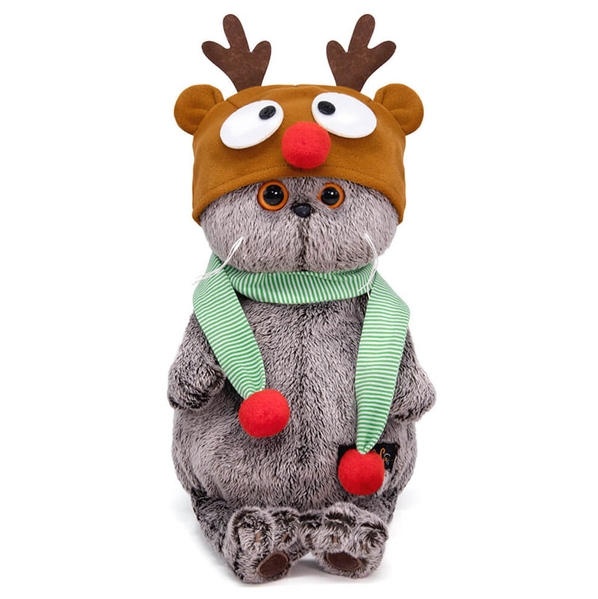 BUDI BASA collection Мягкая игрушка BUDI BASA collection Басик в шапке олень