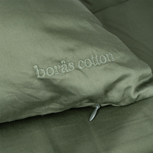 Borascotton Комплект постельного белья 1,5-спальный Borascotton Cloud, зеленый