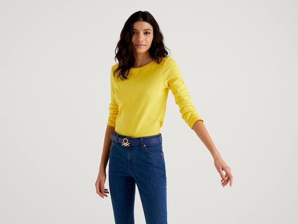 United colors of Benetton Футболка из 100% хлопка с рукавом 3\4 Benetton