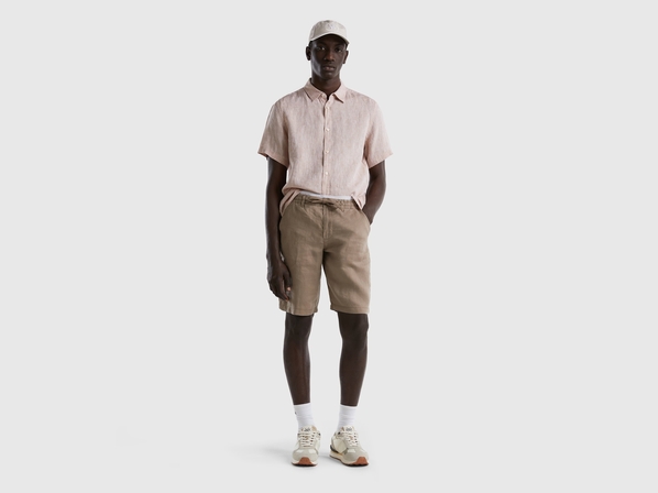 United colors of Benetton Рубашка изо льна Benetton