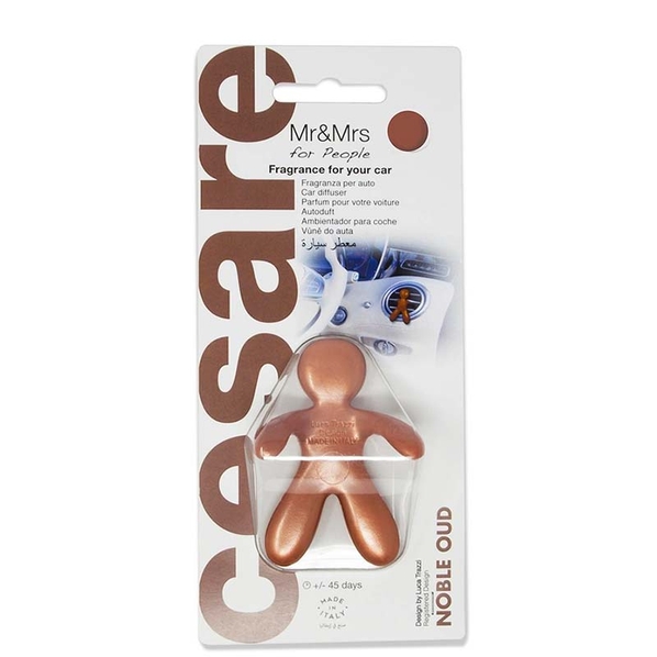 Mr&Mrs Fragrance Ароматизатор для автомобиля Mr&Mrs Fragrance Cesare Благородный уд, матовая бронза
