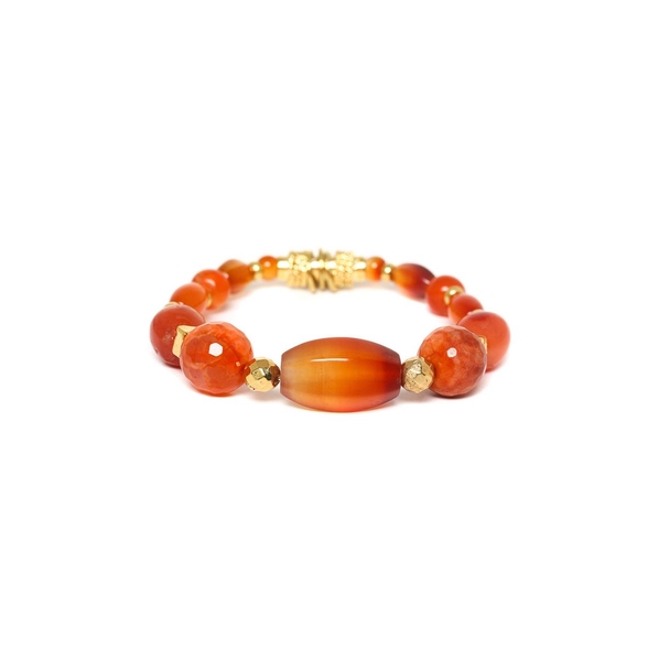 Nature Bijoux Браслет Nature Bijoux, Agate, стрейч, с огненным агатом, NB23.1-13-42880