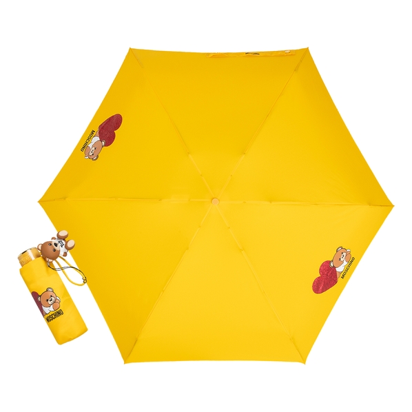 Moschino Зонт складной Moschino 8188-superminiU Teddy Heart Yellow