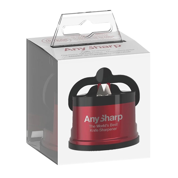AnySharp Точилка для ножей AnySharp PRO металлический корпус, цвет красный