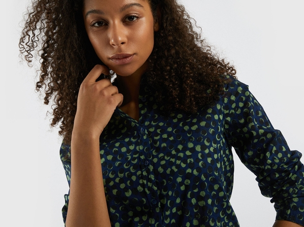 United colors of Benetton Рубашка принтованная из хлопка Benetton