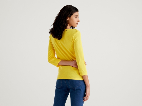 United colors of Benetton Футболка из 100% хлопка с рукавом 3\4 Benetton