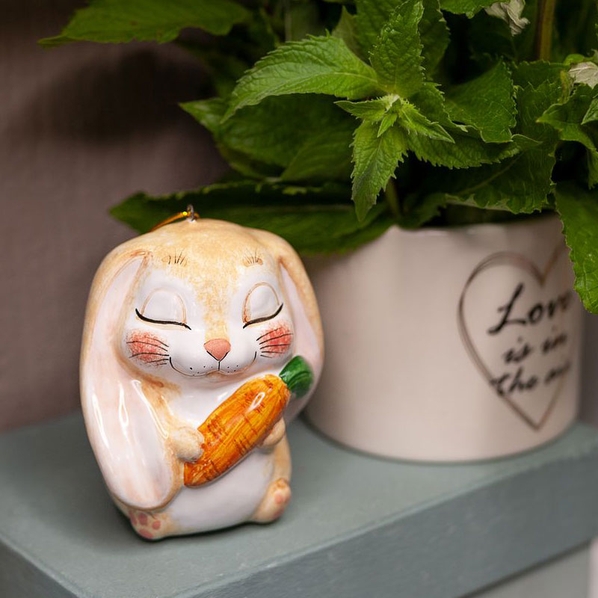 Ярославская Керамическая Мануфактура Елочная игрушка Ярославская Керамическая Мануфактура Животные. Пухлик Заяц