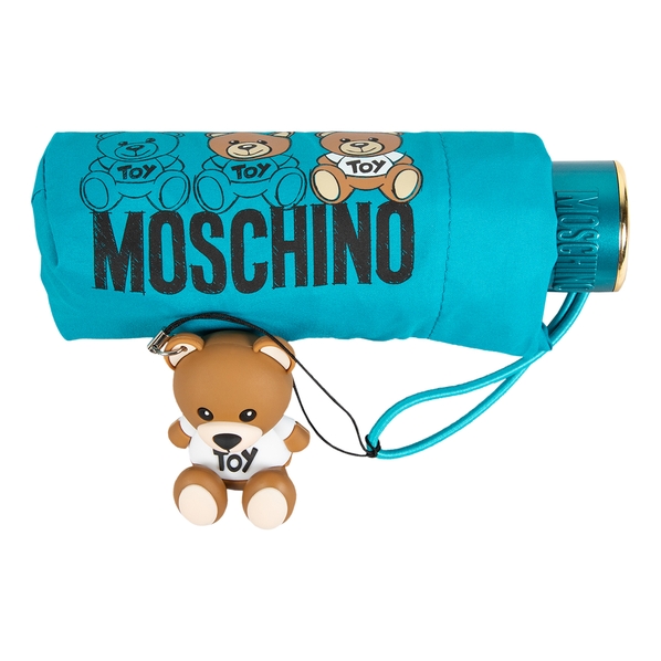Moschino Зонт складной Moschino 8061-superminiT Bear scribble Peacock
