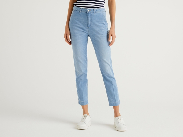United colors of Benetton Брюки чинос slim fit из денима Benetton