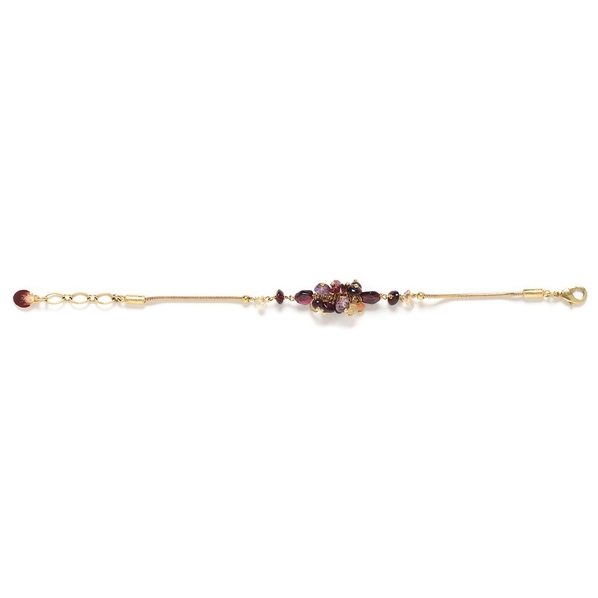 Nature Bijoux Браслет Nature Bijoux, Grenadine, аметист, гранат, цитрин, нефрит, NB23.1-13-42790