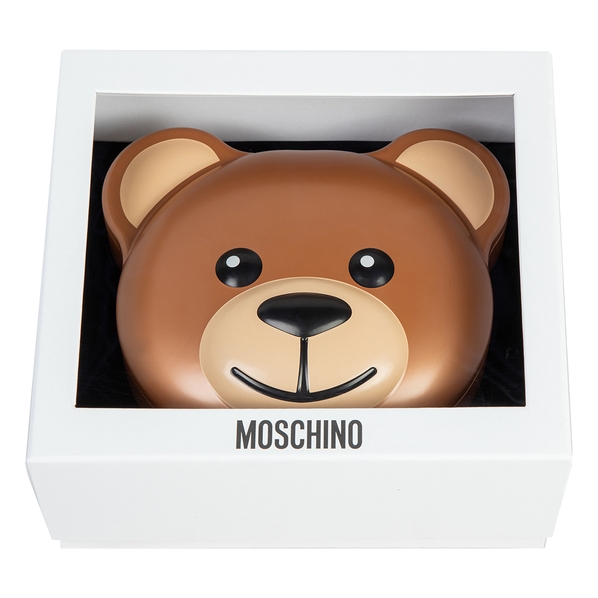 Moschino Зонт складной Moschino 8432-superminiD Bear in the tube Dark beige