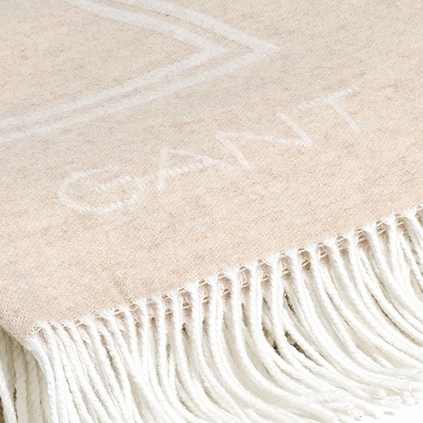 Gant Home Плед Gant Home  FRAME THROW 130x180см, бежевый